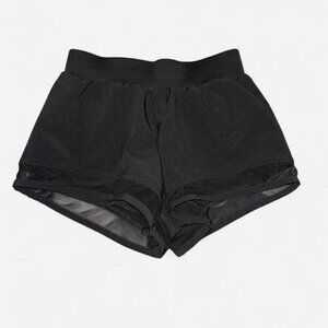 Varsity spirit black mesh youth large shorts